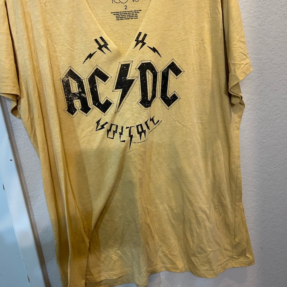 AC/DC Graphic V-Neck T-Shirt